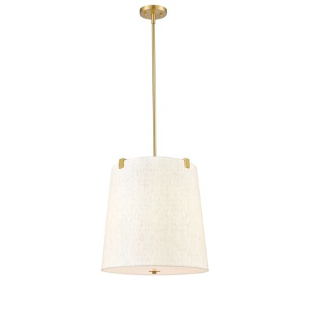 Z-Lite Weston Pendant, 5-Light, 18 In.W x 18 In.H, Modern Gold/Cream 3502P18-MGLD
